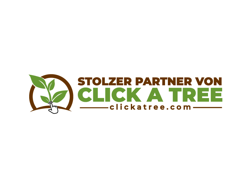 Partnerlogo von click a tree, mit einer grünen Pflanze